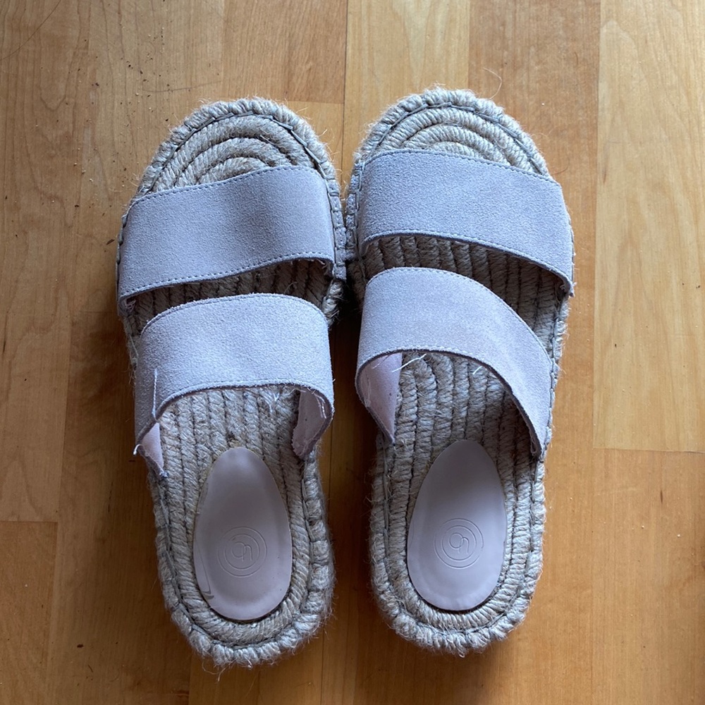 UO Sandal platform Espadrillas Size 6